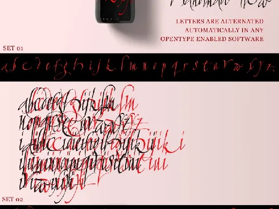 Calligraphunk font