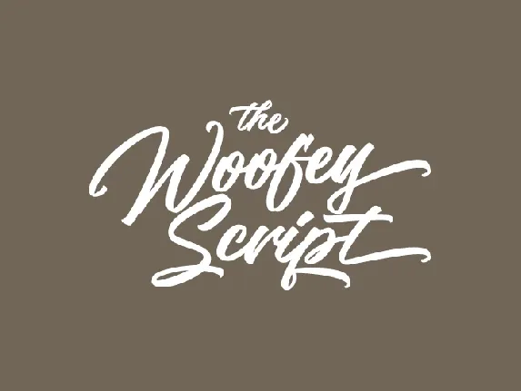 The Woofey Script font