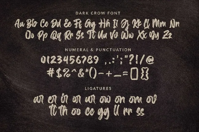 Dark Crow font