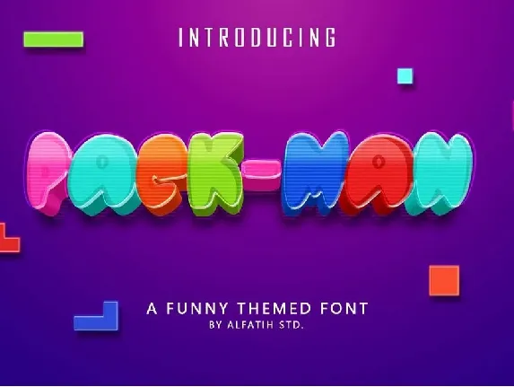 Pack Man font