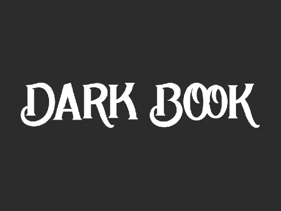 Dark Book Demo font