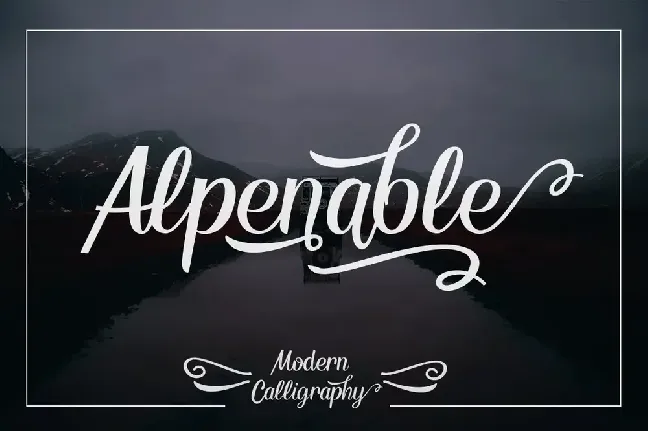 Alpenable Demo font