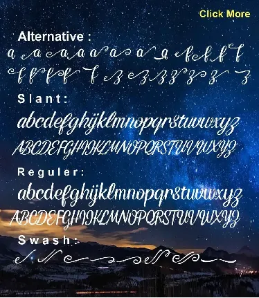 Alpenable Demo font