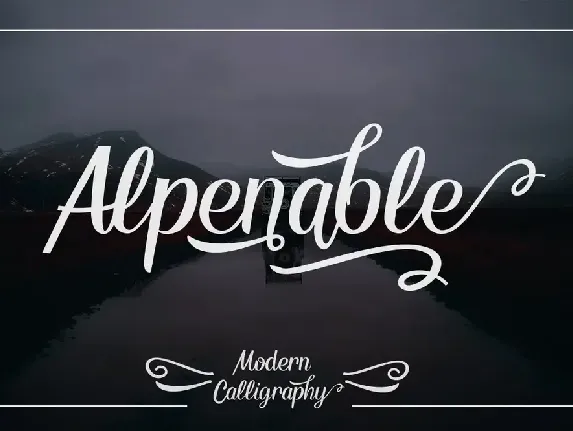 Alpenable Demo font