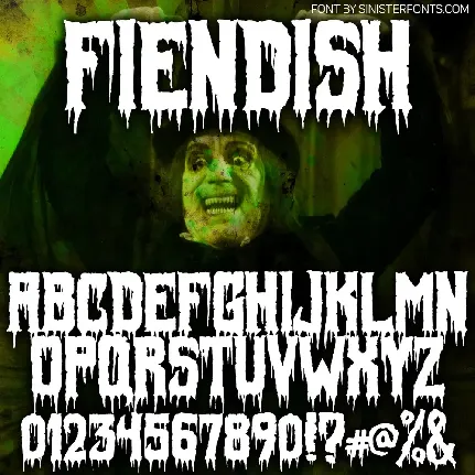 Fiendish font