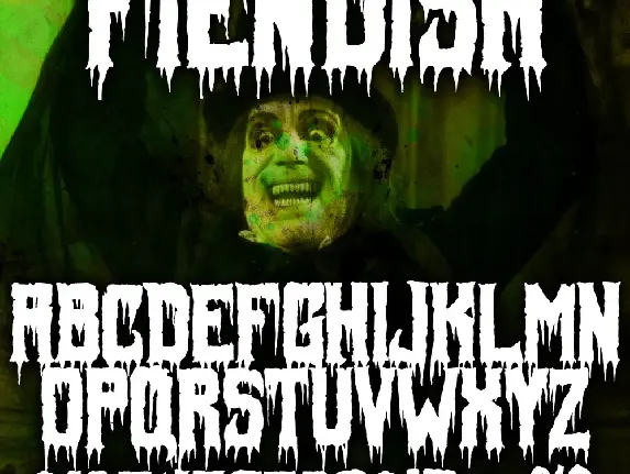 Fiendish font