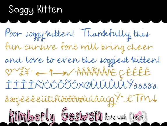 Soggy Kitten font