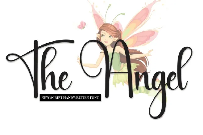 The Angel Script font