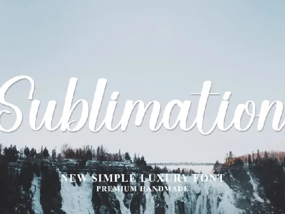 Sublimation Script Typeface font