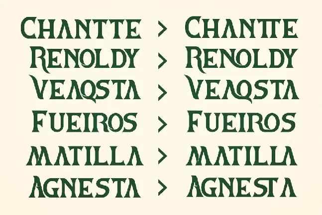 Vestovia font