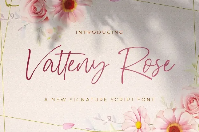 Vatteny Rose font