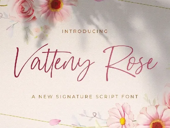 Vatteny Rose font