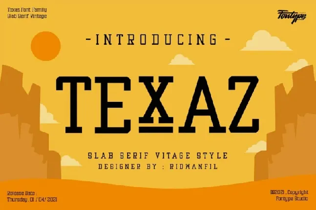 Texaz font