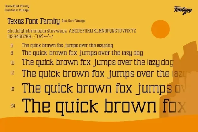 Texaz font