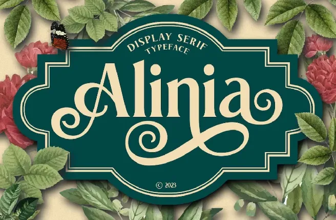 Alinia font