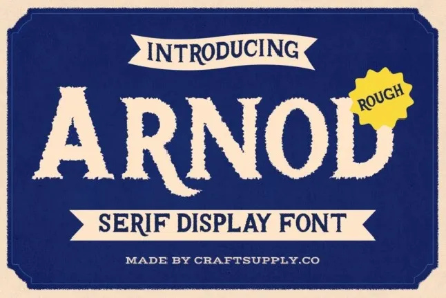 Arnod Rough font