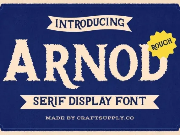 Arnod Rough font