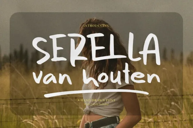 Serella van Houten font