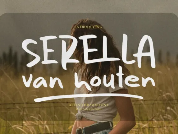 Serella van Houten font