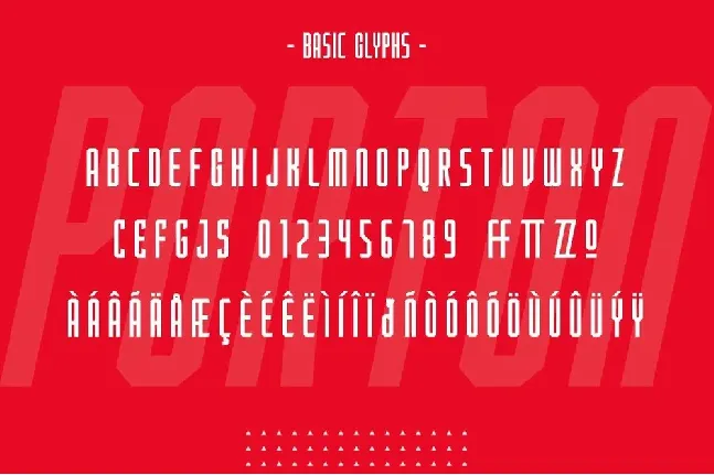 Porton Condensed font