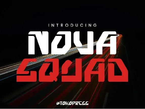 NOVA-SQUAD font