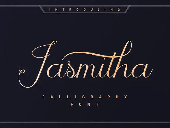 Jasmitha Script font