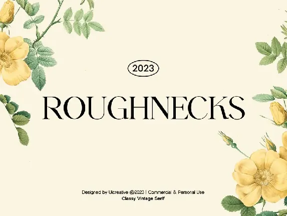 ROUGHNECKS font