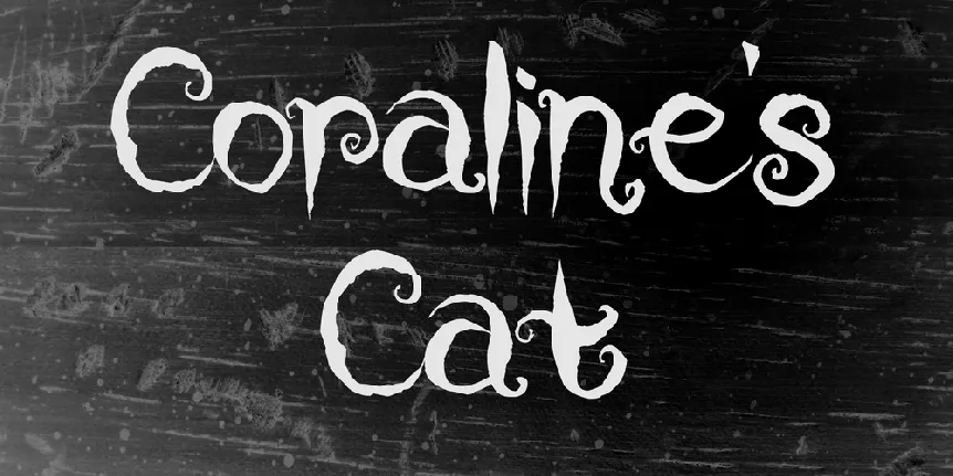 Coraline's Cat font