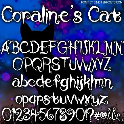 Coraline's Cat font