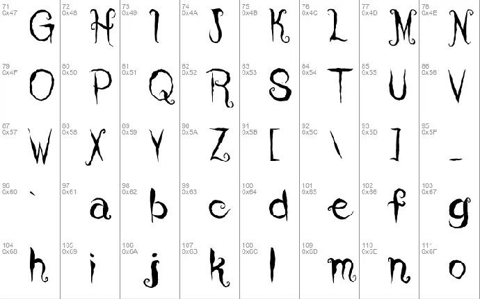 Coraline's Cat font