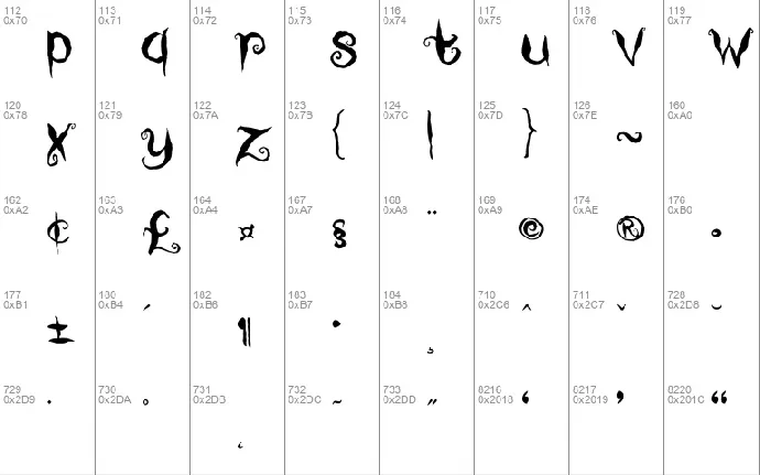 Coraline's Cat font