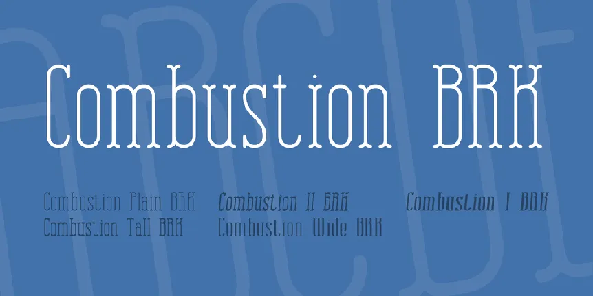 Combustion BRK font