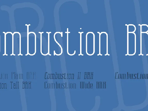 Combustion BRK font