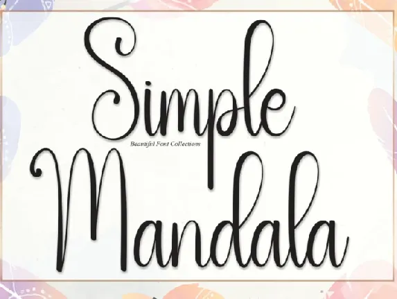 Simple Mandala Script font