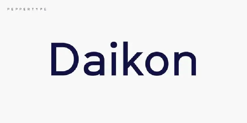 Daikon Sans Serif font