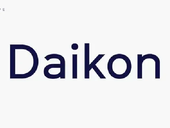 Daikon Sans Serif font