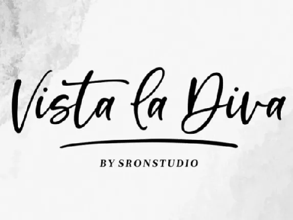 Vista La Diva font