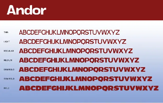 Andor font