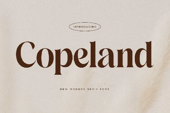 Copeland font