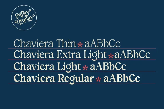 Misty Display font