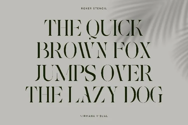 Roxer Stencil - Demo Version font