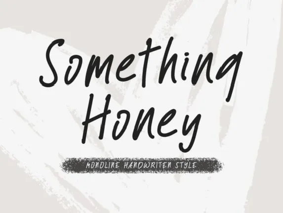 Something Honey font