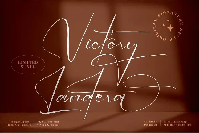 Victory Landera font