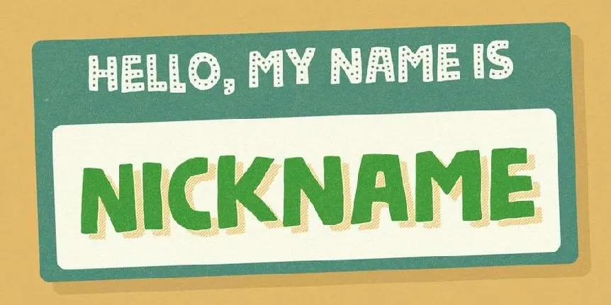 Nickname font