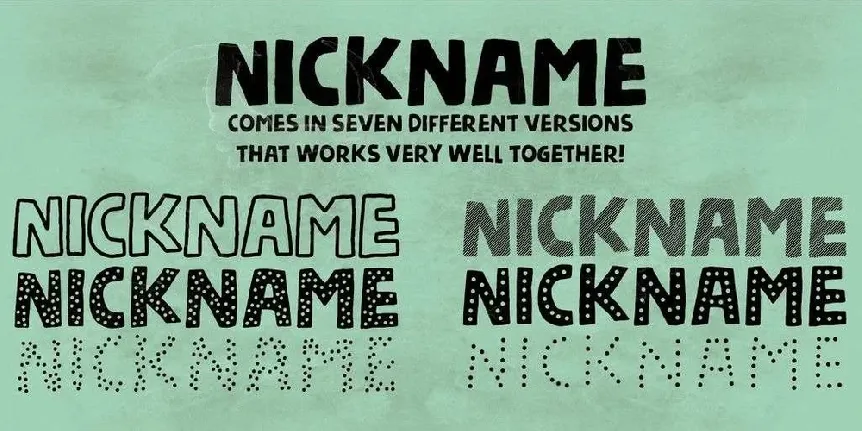 Nickname font