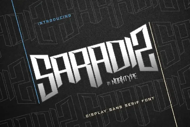 Saradiz Demo font