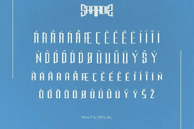 Saradiz Demo font