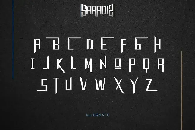 Saradiz Demo font