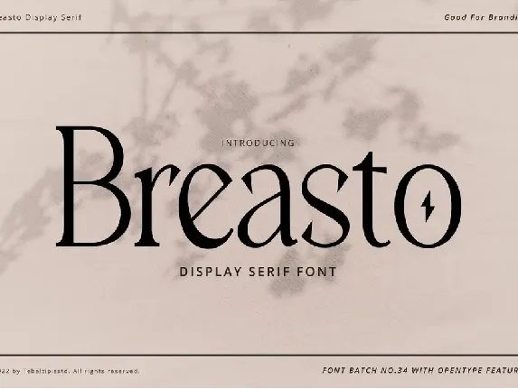 Breasto Display font