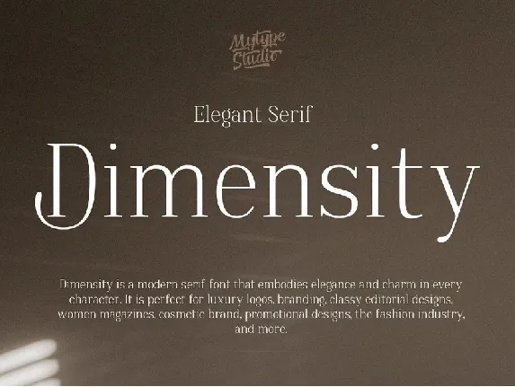 Dimensity font